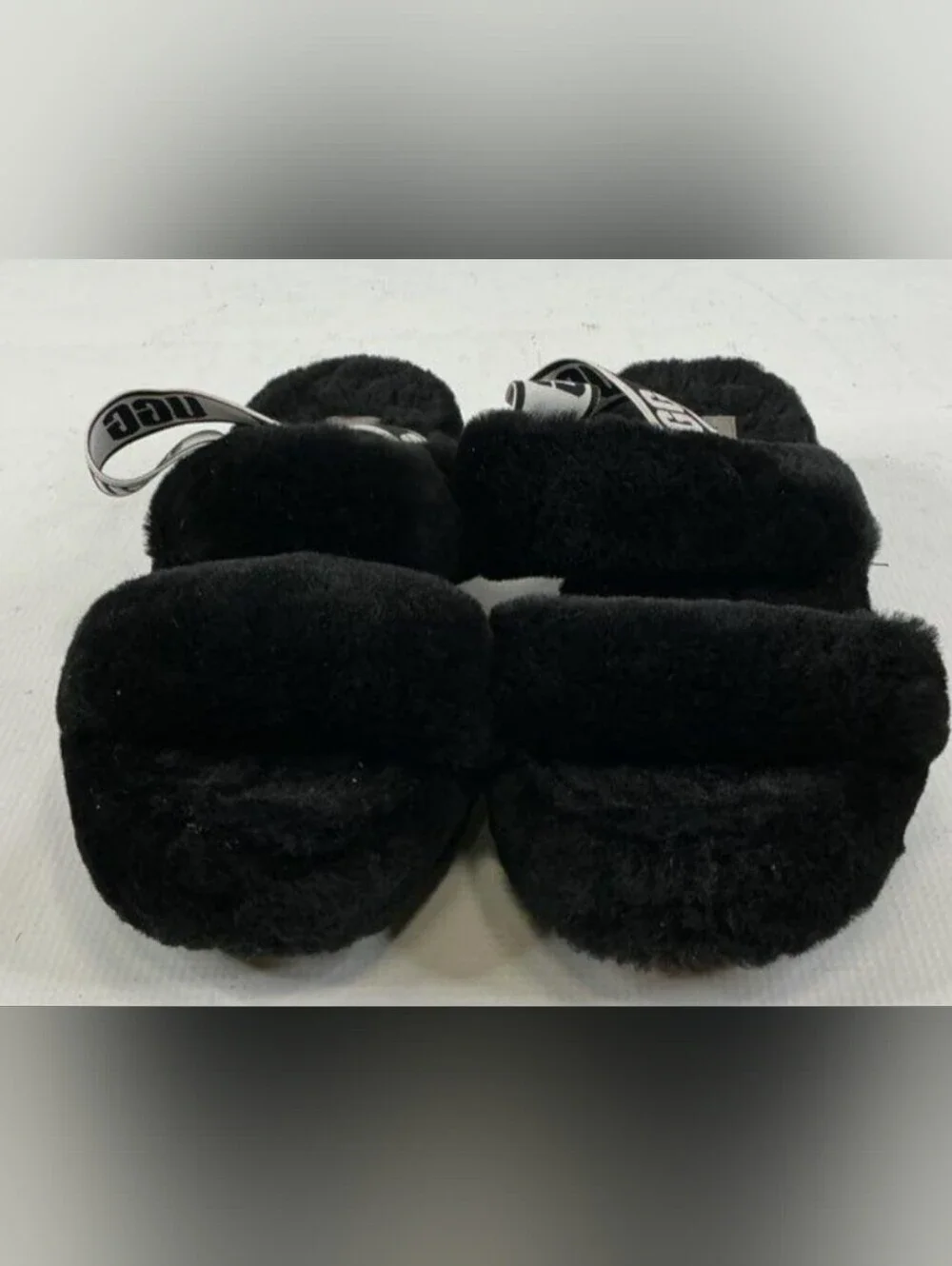 UGG Wmns Oh Yeah Slide 'Black' Sandals Size 9 Used Exc MSRP $100